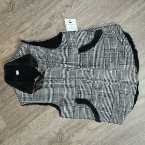 Grey Plaid Vest